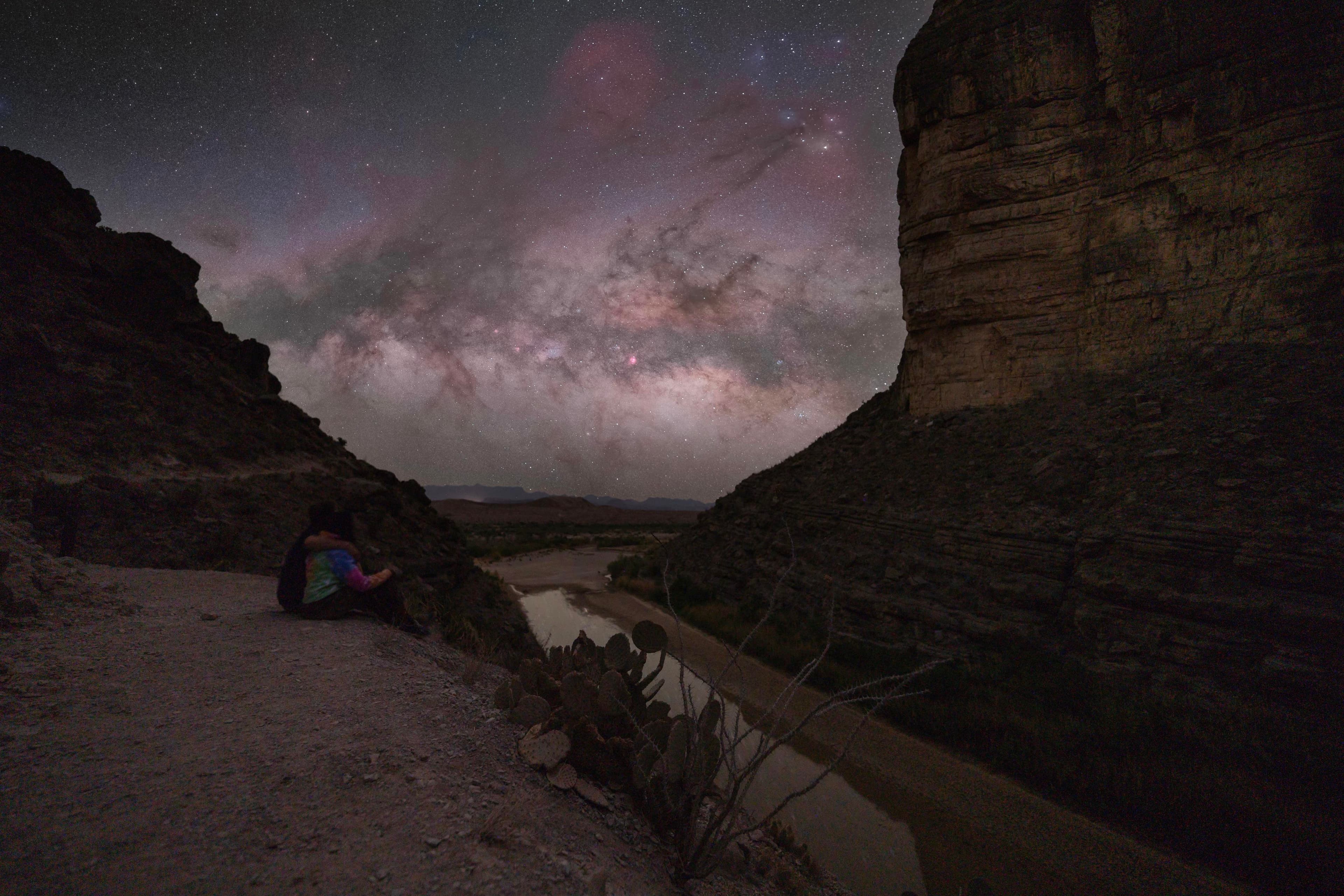 Milky Way over Balanced Rock